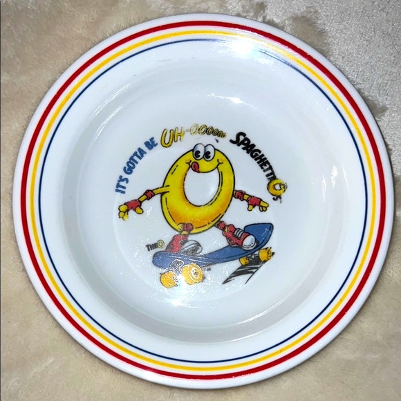 CORELLE 🍜 SET OF 4 VINTAGE 1990 CORELLE SPAGHETTIO’S SKATEBOARD PASTA DISH BOWL - Picture 4 of 13